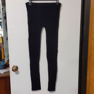 Black sweater knit leggings